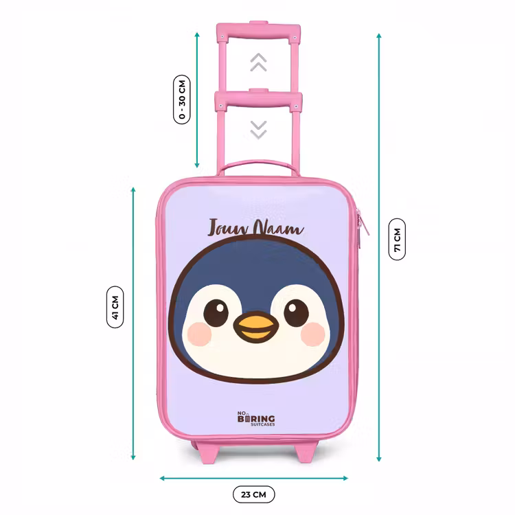 Pinguïn Kinderkoffer - Roze klein -productfoto_formaten