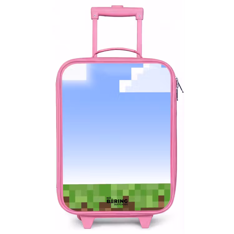 Pixel wereld Kinderkoffer - Roze klein -zz3dotto