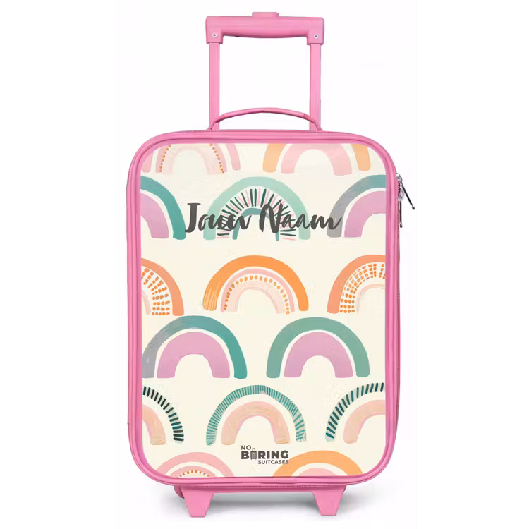 Regenbogen Kinderkoffer - Roze klein -zz3dotto