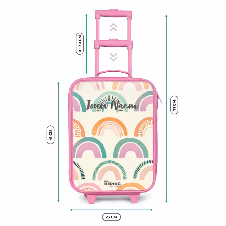 Regenbogen Kinderkoffer - Roze klein -productfoto_formaten