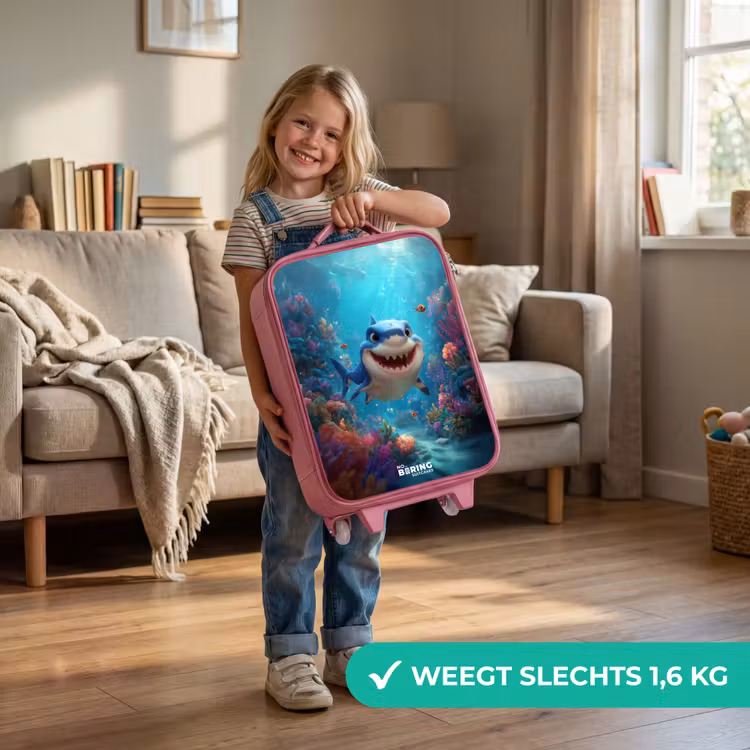 Rif - Koraal - Haai - Dier Kinderkoffer - Roze klein -sfeer2_NL