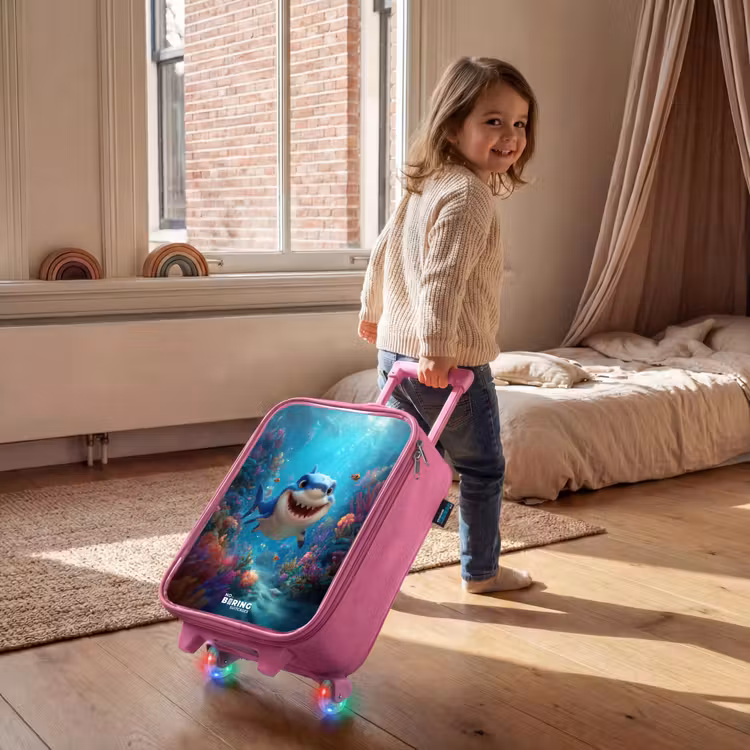Rif - Koraal - Haai - Dier Kinderkoffer - Roze klein -sfeer1