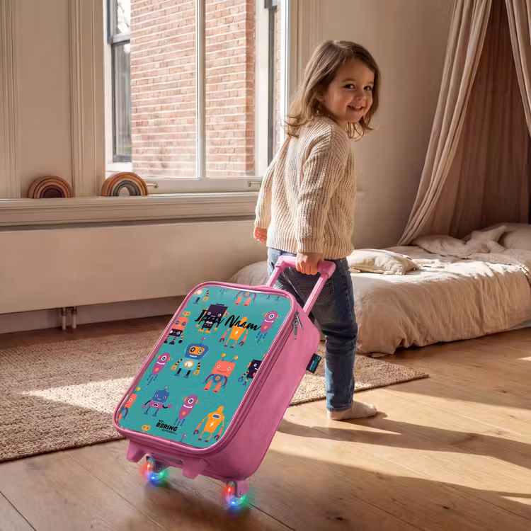Robo rave Kinderkoffer - Roze klein -sfeer1