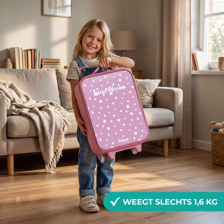 Sterrenstof Kinderkoffer - Roze klein -sfeer2_NL