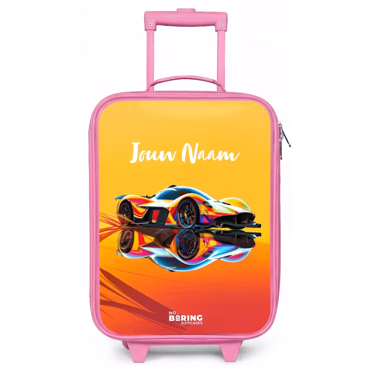 Sunbeam sprinter Kinderkoffer - Roze klein -zz3dotto