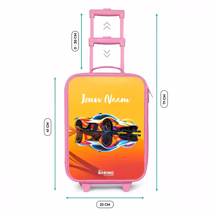 Sunbeam sprinter Kinderkoffer - Roze klein -productfoto_formaten