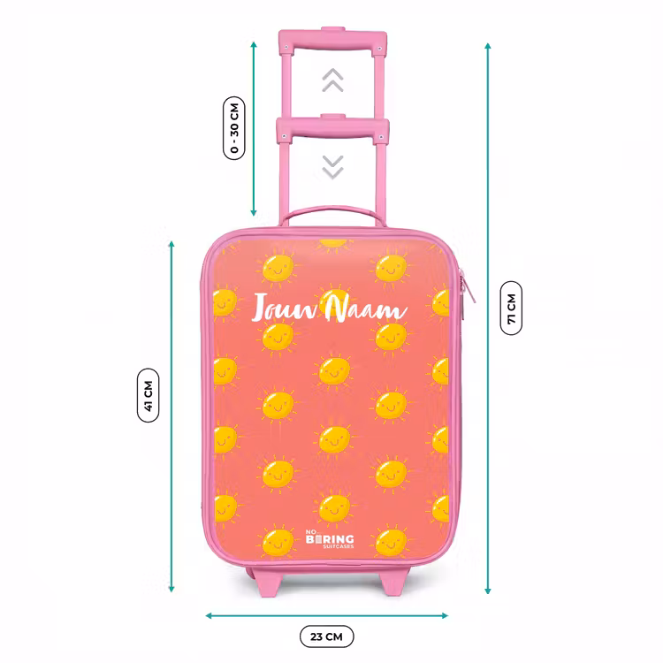 Sunny situation koraal Kinderkoffer - Roze klein -productfoto_formaten