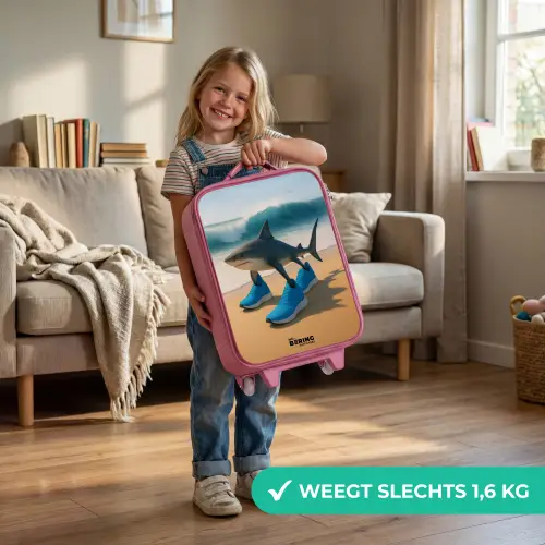 Tralalero tralala Kinderkoffer - Roze klein -sfeer2_NL