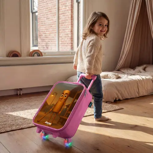 Tung Tung Tung Sahur Kinderkoffer - Roze klein -sfeer1