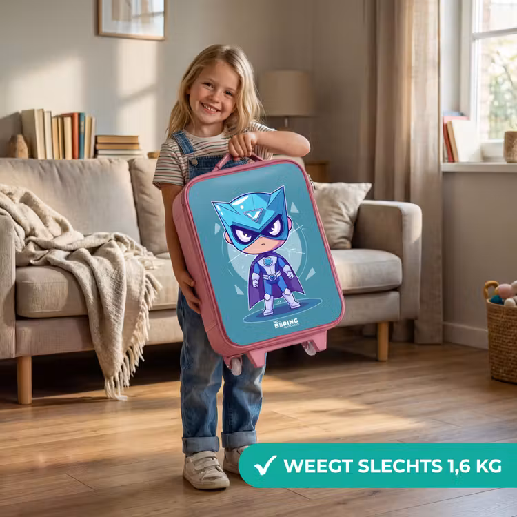 Turquoise tornado Kinderkoffer - Roze klein -sfeer2_NL