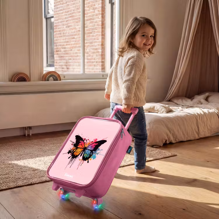 Vlinderverf Kinderkoffer - Roze klein -sfeer1