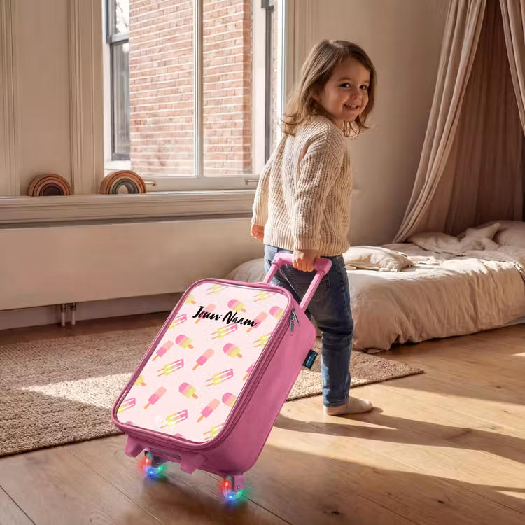 Wervelende waterijsjes Kinderkoffer - Roze klein -sfeer1