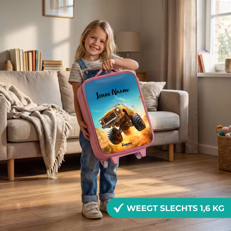 Zandsloper Kinderkoffer - Roze klein -sfeer2_NL