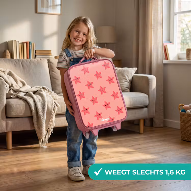 Zeester zandstorm Kinderkoffer - Roze klein -sfeer2_NL