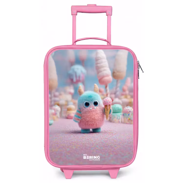 Zoet Monstersnoep Avontuur Kinderkoffer - Roze klein -zz3dotto