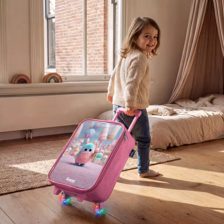 Zoet Monstersnoep Avontuur Kinderkoffer - Roze klein -sfeer1