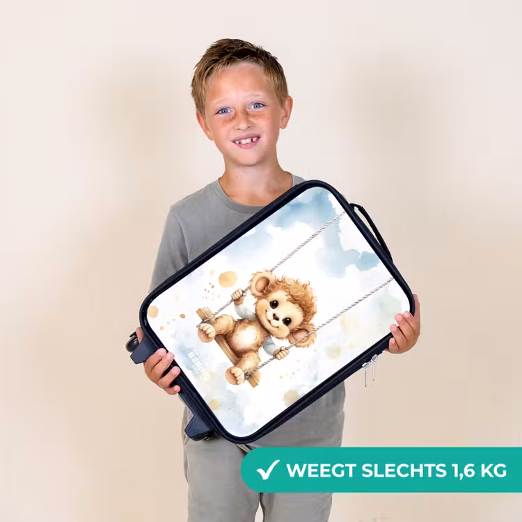 Schommelend aapje van waterverf Kinderkoffer - Zwart klein -sfeer4_NL
