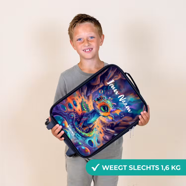 Sierlijke saffierdraak Kinderkoffer - Zwart klein -sfeer4_NL