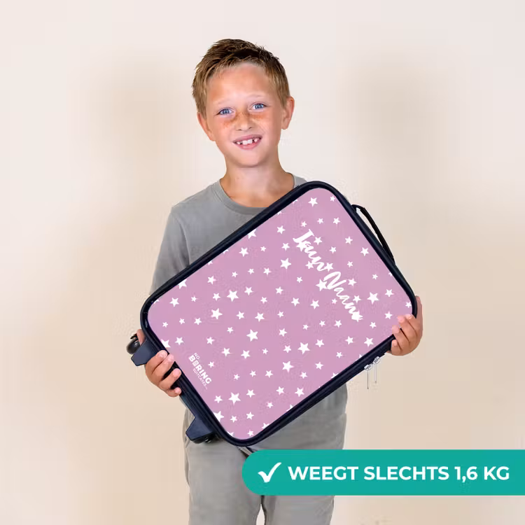 Sterrenstof Kinderkoffer - Zwart klein -sfeer4_NL