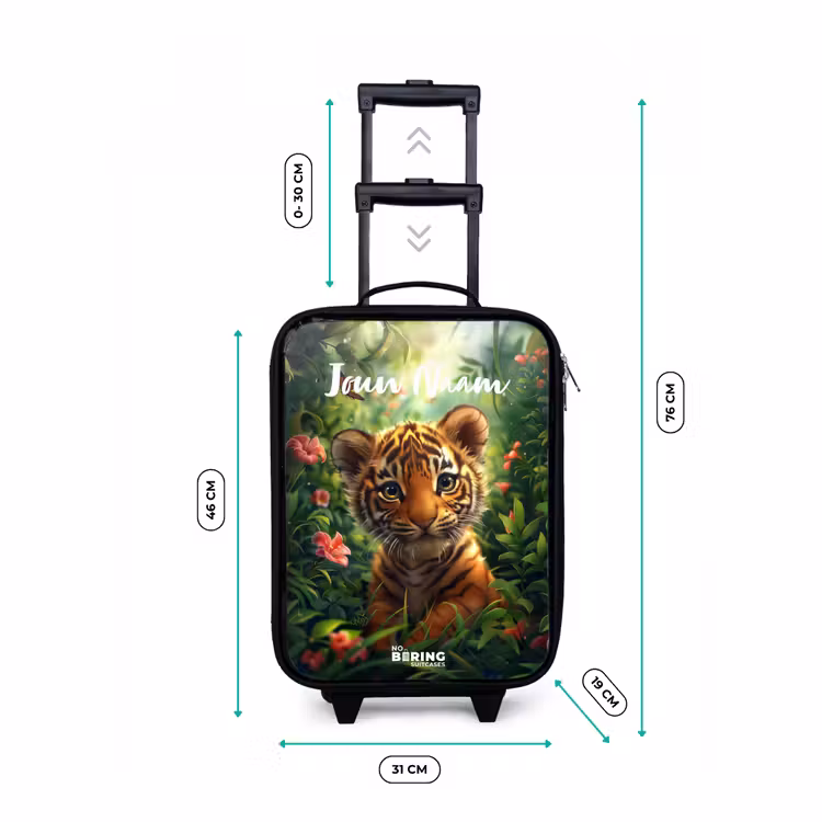 Tommy tijger Kinderkoffer - Zwart klein -productfoto_formaten