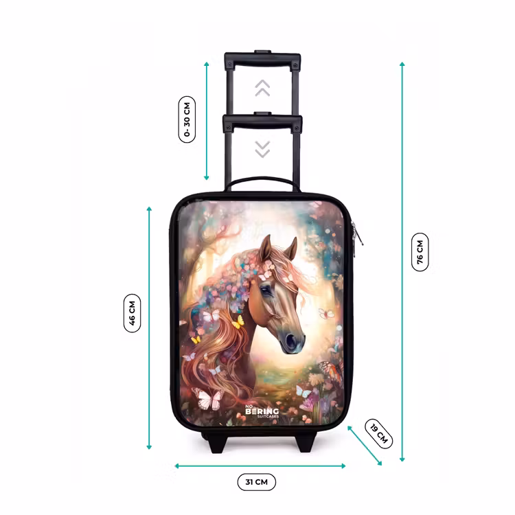 Vlindermerrie Kinderkoffer - Zwart klein -productfoto_formaten
