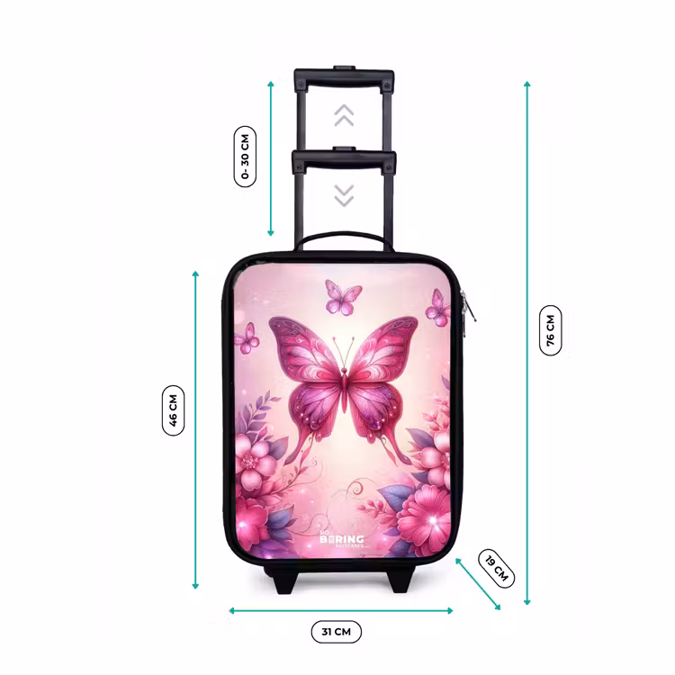 Vlindervallei Kinderkoffer - Zwart klein -productfoto_formaten