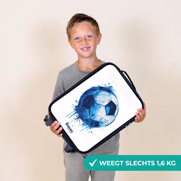 Voetbal - Inktspatten - Blauw - Bal Kinderkoffer - Zwart klein -sfeer4_NL