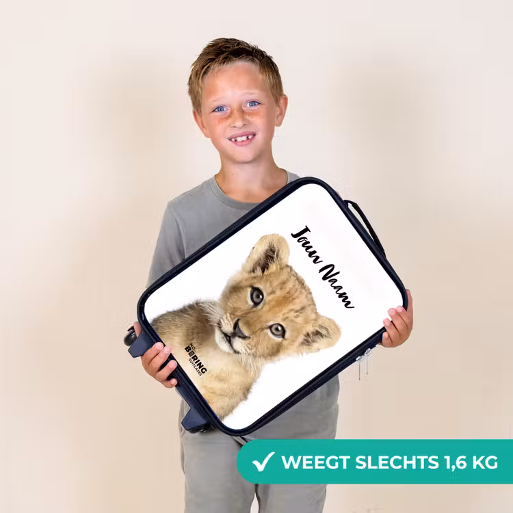 Winnie Welpje Kinderkoffer - Zwart klein -sfeer4_NL