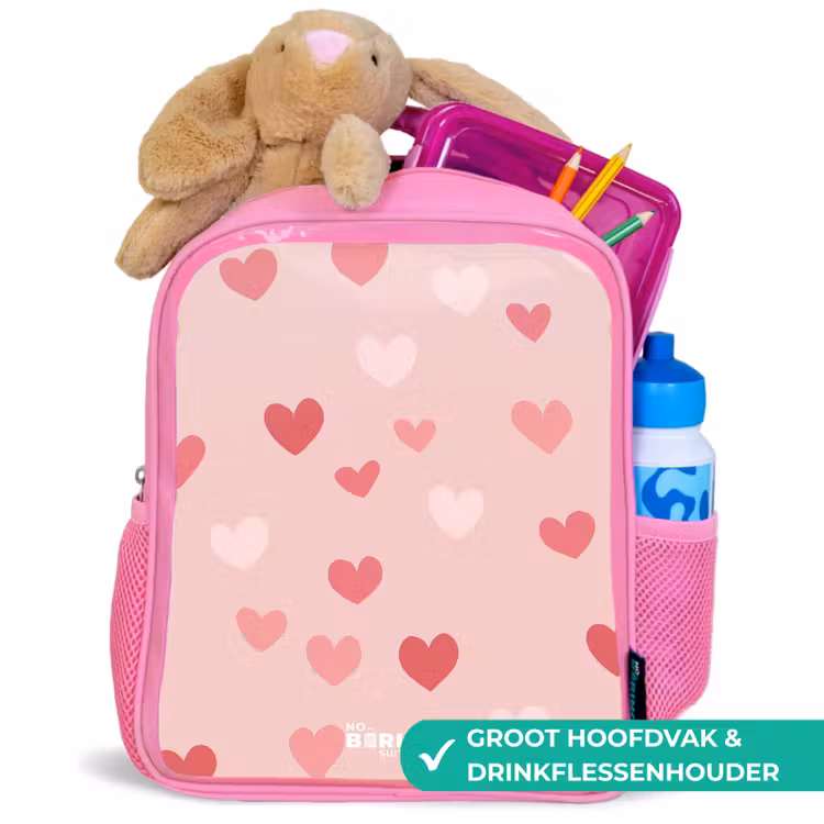 Hartjes Kinderrugzak - Roze middel -inhoud_NL
