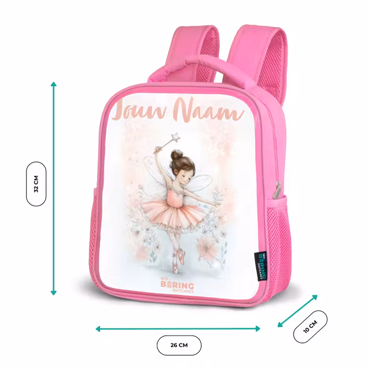 Ballerina - Elf - Fee Kinderrugzak - Roze middel -productfoto_formaten