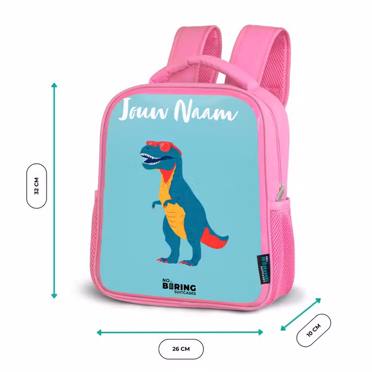 Dino - Dier - Zonnebril Kinderrugzak - Roze middel -productfoto_formaten