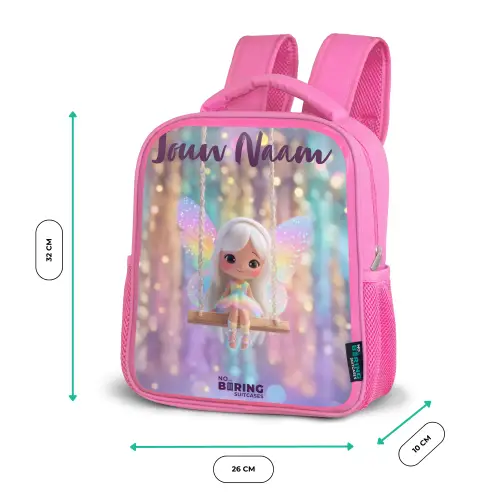 Fee - Elf - Regenboog Kinderrugzak - Roze middel -productfoto_formaten