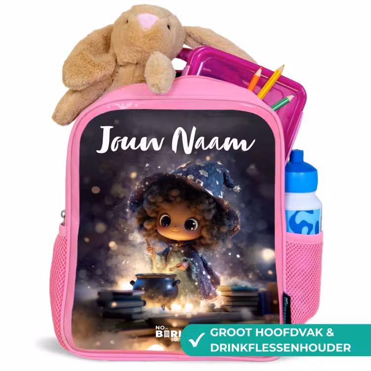 Magische Nacht vol Toverkunst Kinderrugzak - Roze middel -inhoud_NL