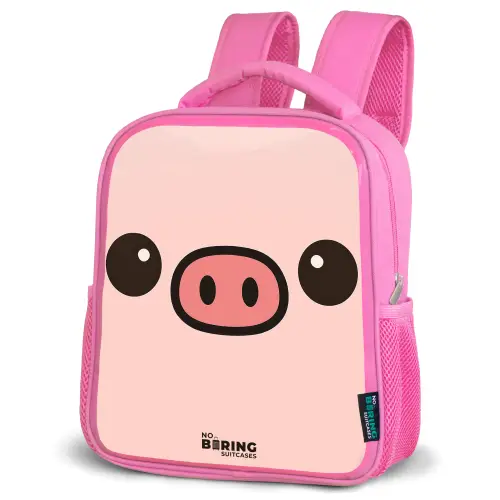 Kawai - Varken - Roze Kinderrugzak - Roze middel -schuin