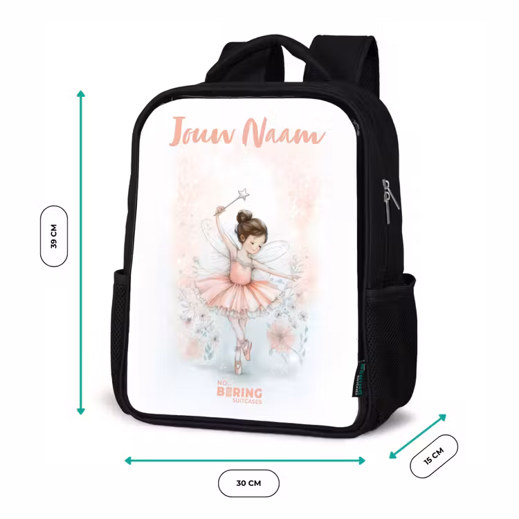 Ballerina - Elf - Fee Rugzak - Zwart middel -productfoto_formaten