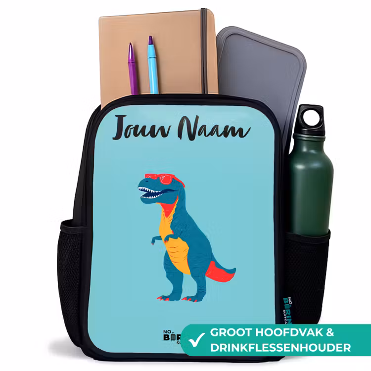 Dino - Dier - Zonnebril Rugzak - Zwart middel -inhoud_NL