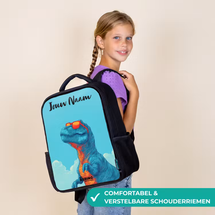 Dino - Zonnebril - Blauw Rugzak - Zwart middel -sfeer6_NL