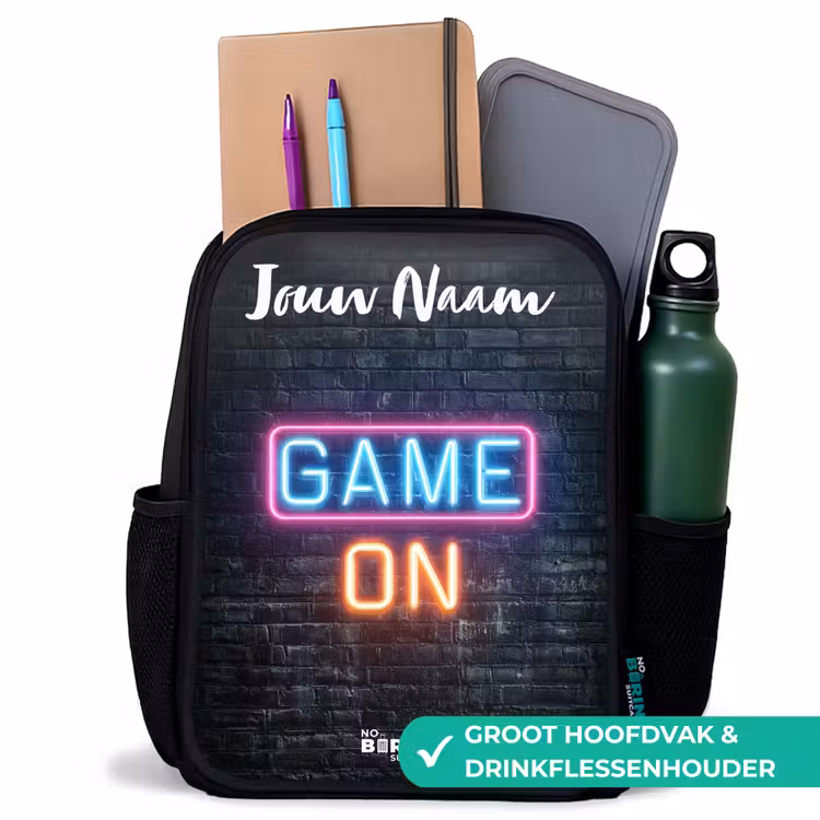 Game - Neon - Muur Rugzak - Zwart middel -inhoud_NL