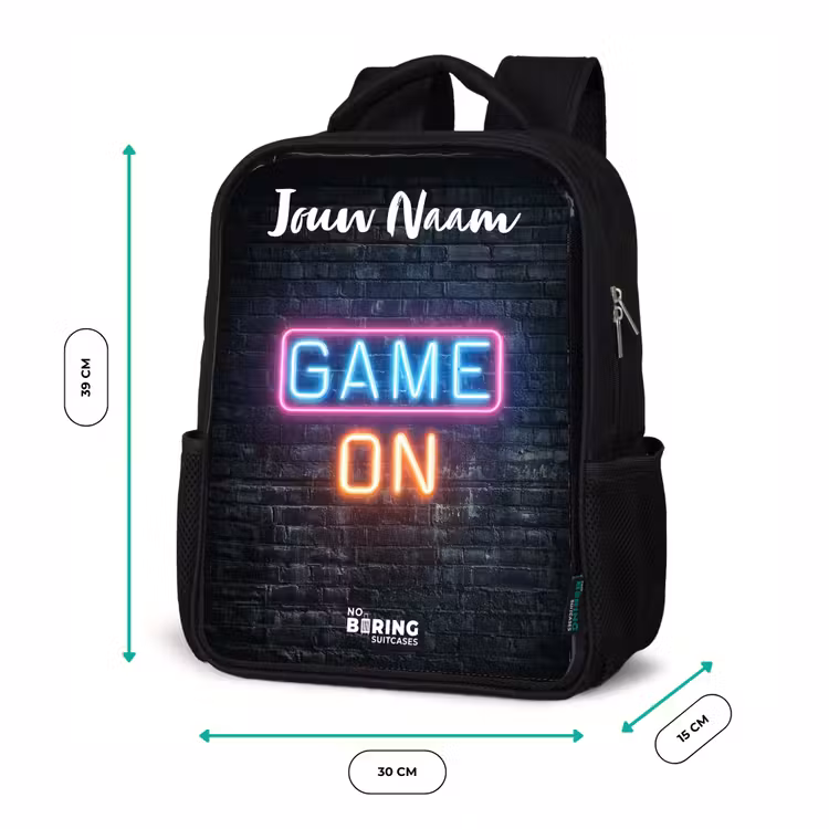 Game - Neon - Muur Rugzak - Zwart middel -productfoto_formaten