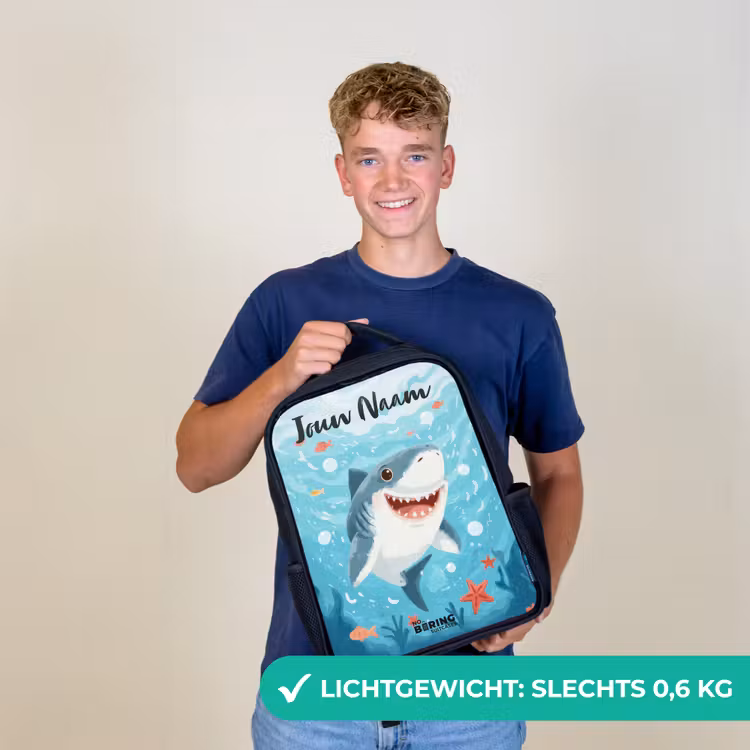 Haai - Water - Zee Rugzak - Zwart middel -sfeer7_NL