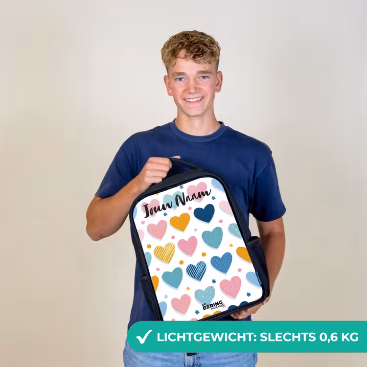 Hartjes - Pastel - Patroon Rugzak - Zwart middel -sfeer7_NL