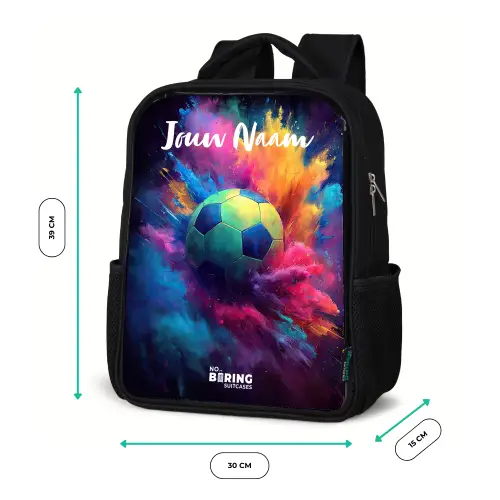 Neon - Bal - Kleurrijk Rugzak - Zwart middel -productfoto_formaten