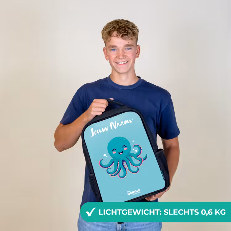 Octopus - Water - Blauw Rugzak - Zwart middel -sfeer7_NL