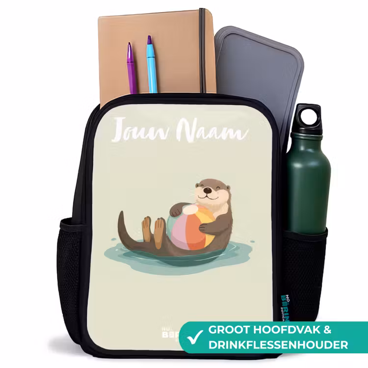 Otter - Strandbal - Water Rugzak - Zwart middel -inhoud_NL