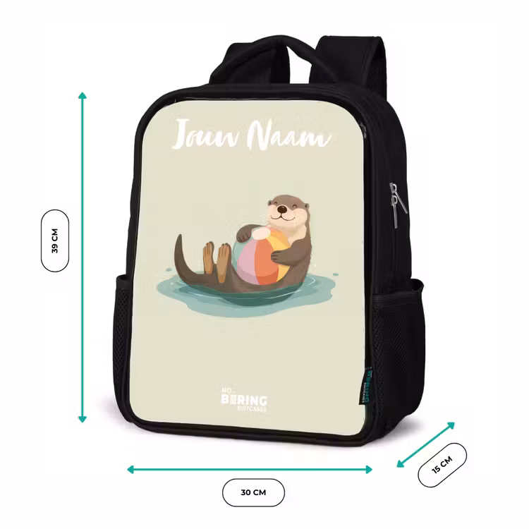 Otter - Strandbal - Water Rugzak - Zwart middel -productfoto_formaten