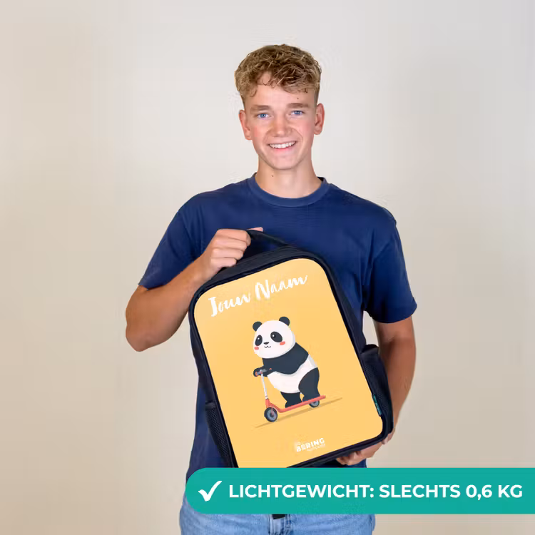 Panda - Step - Geel Rugzak - Zwart middel -sfeer7_NL