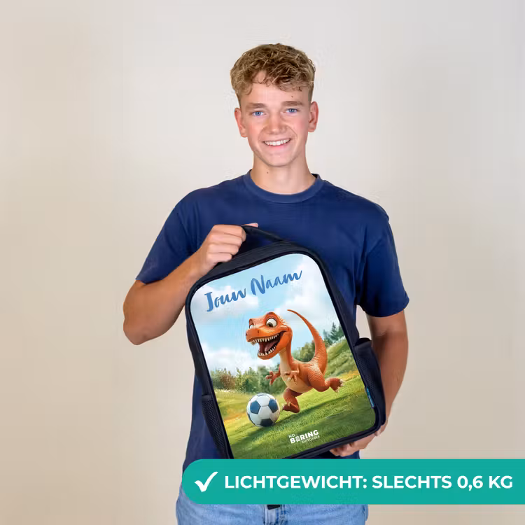 Voetbal - Dino - Sport Rugzak - Zwart middel -sfeer7_NL