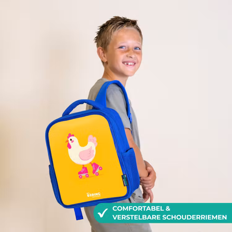 Kip - Rolschaatsen - Geel Kinderrugzak - Blauw middel -sfeer3_NL