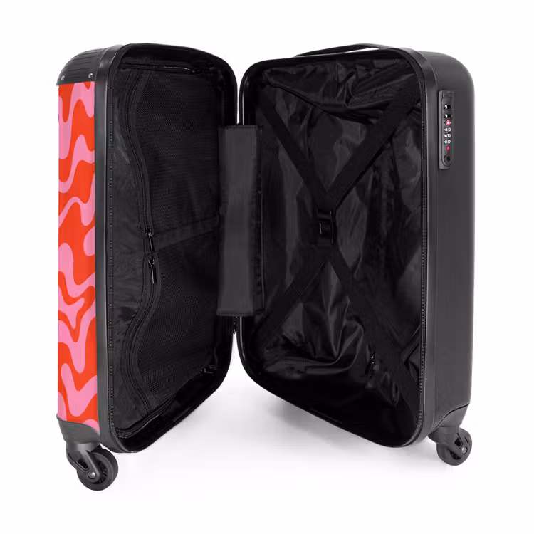 3 NBS - Handbagage koffer - Unisex middel -binnenkant