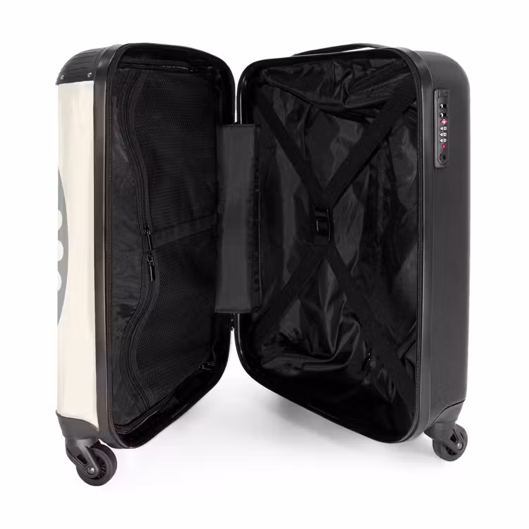 Koffer - Abstract - Patroon - Radiaal - Modern - Groen - Abstract - Patroon - Radiaal - Modern - Groen NBS - Handbagage koffer - Volwassenen Unisex middel